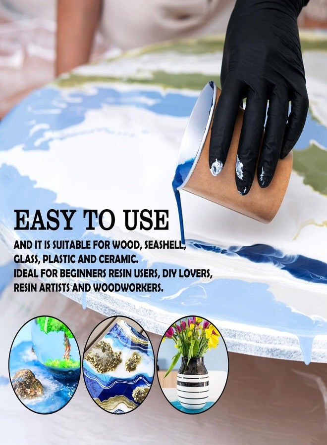 Limino White Epoxy Resin Pigment Paste - 3.4 fl.oz / 100ml Concentrated Dye for Ocean Waves, Lacing, Coaster - Opaque Epoxy for DIY Art, UV Resin, Painting - Image 4